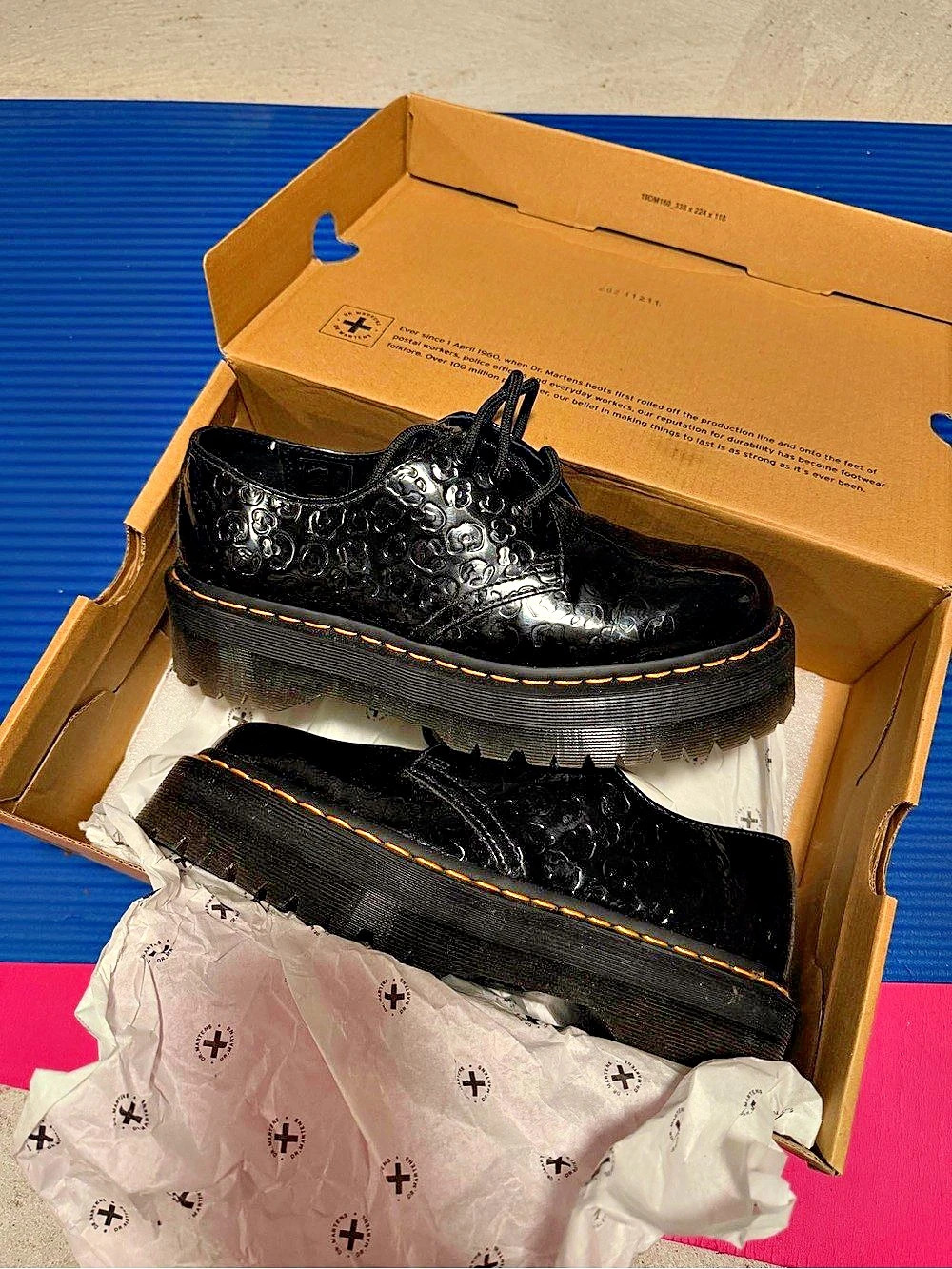 LIMITED Dr. Martens Leopard 1461 Shoe Oxfords Black US 9